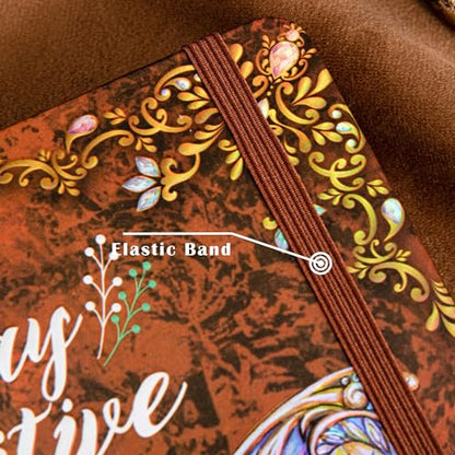 B5 Hardcover Journal for Women & Men -Butterfly Aesthetic Lined Notebook | 192 Pages Thick 80gsm Paper Writing Journal for Office, School, Travel Notes & Gift-9" x 6.9 - color: Brown