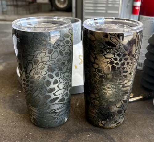 Camo Stencil 12inch Large Camouflage Stencils for Spray Paint Reusable Digital Camo Pattern Stencil for Wall Boat Wood Canvas Fabric - style: Camo