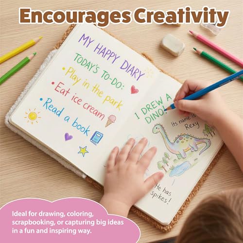 VOTUM Flower Cat Fuzzy Sketch Book: Personalized Artist Sketchbook with 3D Flowers: Sketching, Drawing and Creative Doodling. Notebook and Sketchbook to Draw and Journal (Flower Garden) - color: Fur