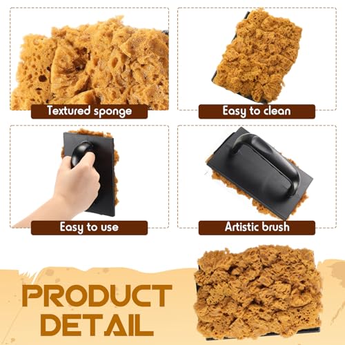 Large Sponge Paint Roller for Painting Sea Texture Sponge for Art Coatings Natural Brush Home Wall Painting