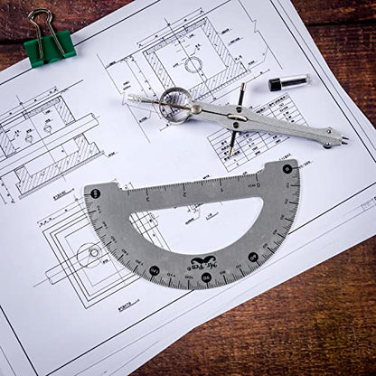 Mr. Pen- Metal Protractor and Metal Compass Set, Compass for Geometry | Geometry Set, Compasses, Protractor and Compass, Protractor for Geometry, Drawing Compass, Math Compass, Math Compass