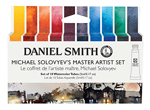 DANIEL SMITH Extra Fine Watercolor - Michael Solovyev Master Artist, Set of 10, 5 ml, Tubes