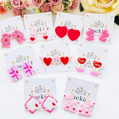 Valentine’s Day Polymer Clay Cutters Set – Romantic Polymer Clay Molds, Clay Cutters, Clay Earring Cutters, Clay Tools - color: 2H color