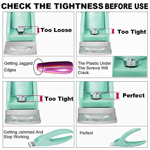 Green Adjustable Artificial Acrylic Fake Nail False Nail Tip Clipper Cutter Trimmer Manicure Pedicure Sharp Blade Clip Tool For Salon Home Nail Art Beauty Design DIY - color: Acrylic Green