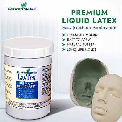 EnvironMolds LayTex Liquid Latex Mold Making Rubber, 1-Gallon