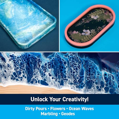 TotalBoat Artist Epoxy Resin - 128 Oz. Gallon Kit with 1:1 Mix Ratio and UV Resistance - High-Gloss, Crystal-Clear Casting Formula for Artwork, Charms, Crafts, Jewelry, and Tumblers - size: 1 Gallon