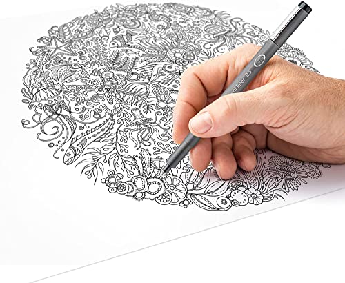 STAEDTLER 308 SWP3P Pigment Liner Fineliner Pens and Free Metallic Marker - Assorted Colours (Pack of 4)