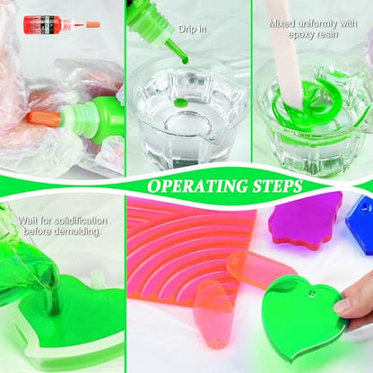 Neon Pigment Paste, 12 Colors Pigment Paste for Epoxy Resin, Opaque Resin Dye, Vibrant Color Easily Mix for Making Jewelry, Bath Bombs, Soap, Candles, Nail Art, Christmas Coasters Adult Hobby