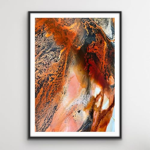 KAMENSKAYA Delaminating Alcohol Inks - Delaminating Ink Set 'Volcano' - 8 pcs. 1 Fl Oz (30 ml) Each - color: Volcano