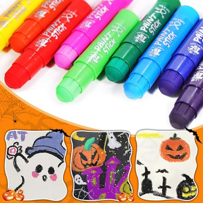 TBC The Best Crafts Paint Sticks for Kids Ages 2-8, 12 Classic Colors, Washable, Non-toxic, Tempera Paint Sticks for Crafts, Art Supplies, and Birthday Gifts - color: 12