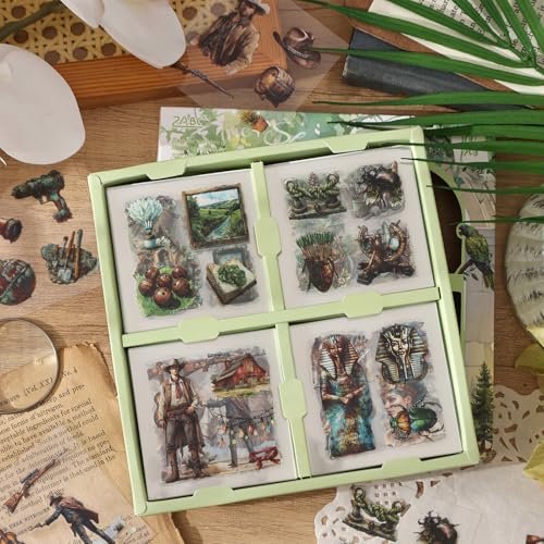 400+ Outdoor Theme Stickers for Scrapbooking, Pre-Cut Pet Transparent Stickers for journaling, People Scrapbook Sticker for Scrapbooking Supplies Bullet Junk Journal Bottles Planner Laptops Decals - color: Silhouette of Time