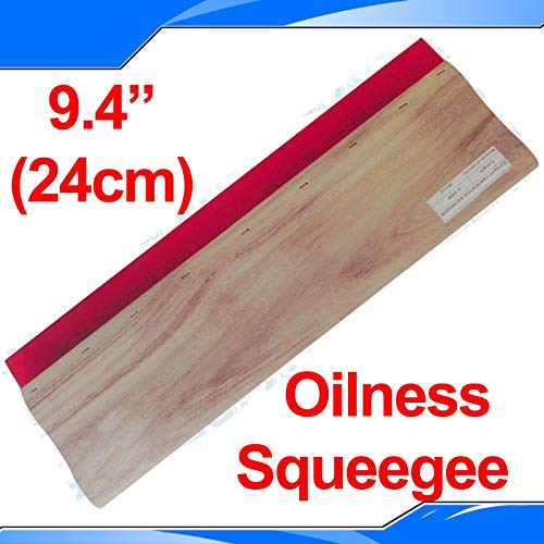 INTBUYING Screen Printing Squeegee Wooden Ink Scraper Kit 75 Durometer 4 inches Wide