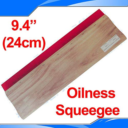 INTBUYING Screen Printing Squeegee Wooden Ink Scraper Kit 75 Durometer 4 inches Wide
