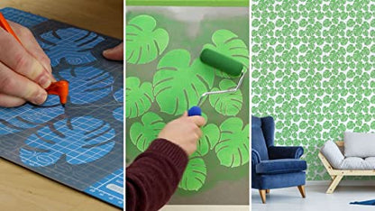 12 Sheets | 4 mil Mylar | 12 x 17.5 inch | Blank Stencil Making Sheet | for Cricut, Silhouette, Gyro-Cut Tool
