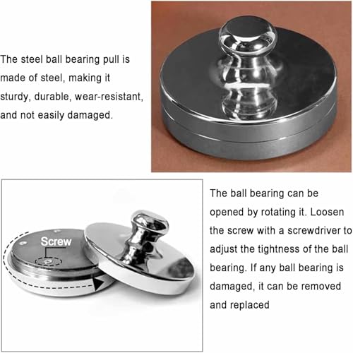 Stainless Steel Ball Stamping Tool, Printmaking Press Tools, Diameter 7/9/12 Cm, Even Pressure, Malian Brocade Box & Malian Brocade Bag, for Linocut, Scrapbooking Crafting - size: 7cm