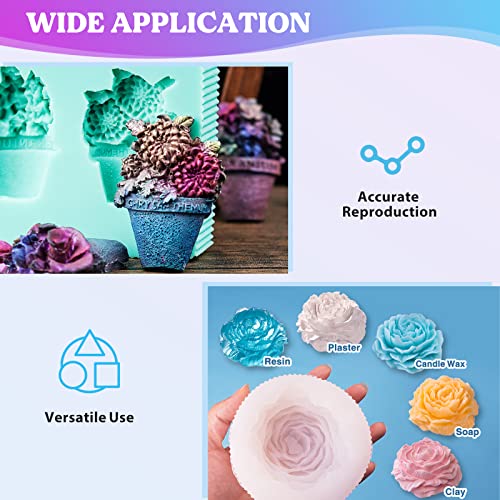 LET'S RESIN 8oz Silicone Mold Making Trial Kit, Fast Cure Mold Making Silicone Rubber, Easy Mixing, Flexible Platinum Cured Molding Silicone for Casting Resin Molds & Silicone Molds (Translucent) - size: 8oz