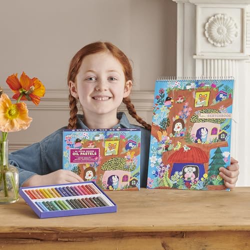 eeBoo: Yumi's Mushroom House Spiral Bound Blank Sketchbook - 60 Pages, 140 GSM/95 LB Paper, 8.5x11, Eco-Friendly, Kids Art Supplies - style: Mushroom