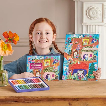 eeBoo: Yumi's Mushroom House Spiral Bound Blank Sketchbook - 60 Pages, 140 GSM/95 LB Paper, 8.5x11, Eco-Friendly, Kids Art Supplies - style: Mushroom