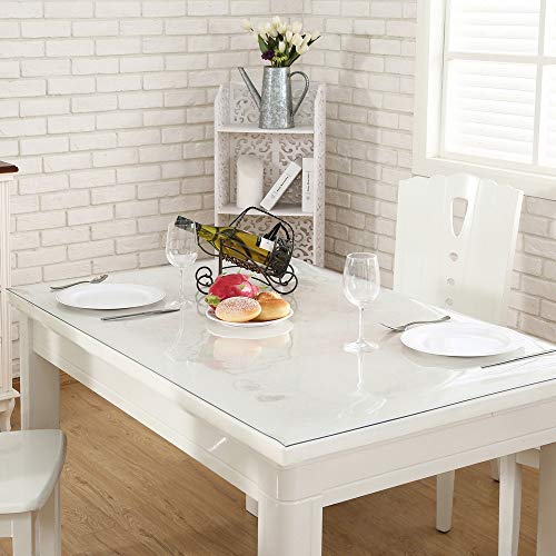 NECRAUX Custom Clear Table Cover, Mat for Desks, 1.5mm Thick Plastic Table Pad, 12 x 36 Inch - color: Clear 1.5mm, size: 12" x 36"