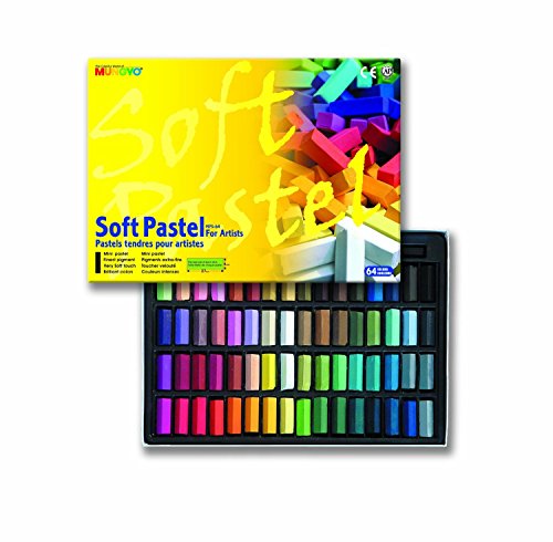 MUNGYO Soft Pastel 64 Color Set Square Chalk (US English Version) - style: Soft Pastel Set - Square Chalk (US English Version)