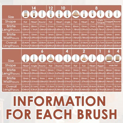 25pcs Paint Brush Set for Acrylic Painting, Acrylic Paint Brushes with Palette Knife and Cloth Roll, Paint Brushes Oil Watercolor Canvas for Artists and Beginners