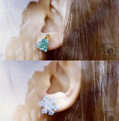 Silicone Mold for Resin Ear Stud Casting - Earrings molds Charms Casting Mould- Epoxy Resin Jewels Shapes to Mold