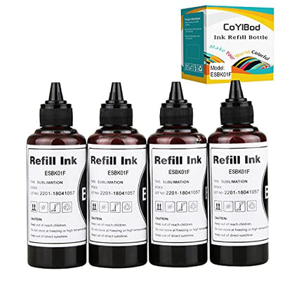 Deepening Black Dye Sublimation Ink Heat Transfer Ink Inkjet Printer Ink Cartridge CISS for C88 C88 + WF-7710 WF-7720 WF-7210 WF-7620 WF-3640 WF-2750 ET-2800 ET-2803 ET-2720 ET-2760 ET-4700 ET-15000 - color: Black
