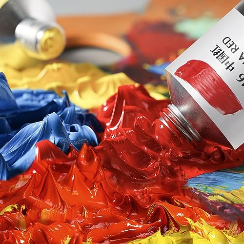 Paul Rubens Artist Oil Paint Set,20 Vibrant Colors with Great Lastfastness, 60ml Large Tubes, Oil Based paint Supplies for Artists, Students, Beginners-Set B - color: 20 artist colors