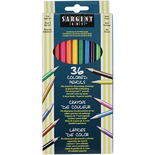 Sargent Art 22-7236 36-Count Assorted Colored Pencils