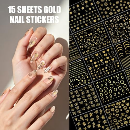 Teenitor Acrylic Nail Kit With Chrome Powder, Almond Tips, Art Brushes, Charms, 3D Gel, Tools, Stand - Beginner Set