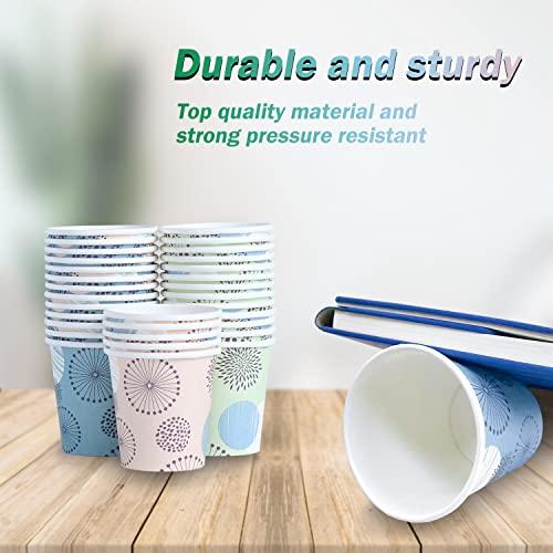 Clawsoff [300 Pack 3 oz Paper Cups, Disposable Bathroom Cups, Small Mouthwash Cups, Mini Paper Cups 3 Ounce for Bathroom - color: Green, size: 3 oz