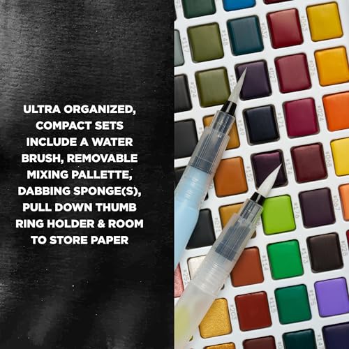 SAKURA Pocket Set Koi Watercolor Kit, 24 Colors Count