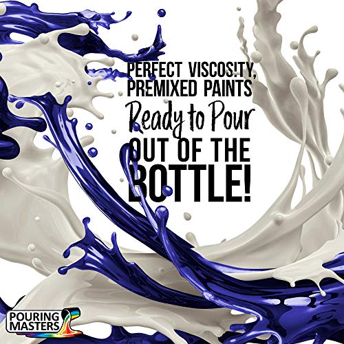 POURING MASTERS Ultramarine Blue Acrylic Ready to Pour Pouring Paint - Premium 8-Ounce Pre-Mixed Water-Based - for Canvas, Wood, Paper, Crafts, Tile, Rocks and More