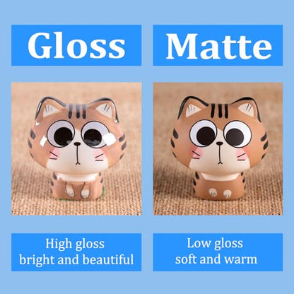 Air Dry Clay Varnish, 200ml Gloss Polymer Clay Glaze, Prevent Clay Cracking, Scratch Resistant, Waterproof, for Pottery, Crafts, Oil Paintings, Clay Sealant with Brush & Measuring Cup - color: Gloss200ml