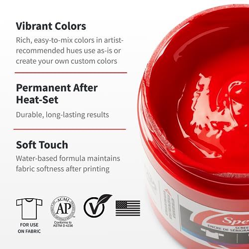 Speedball 046044 Fabric Screen Printing Ink, 128 fl. oz., Green - color: Green, size: 128 fl oz