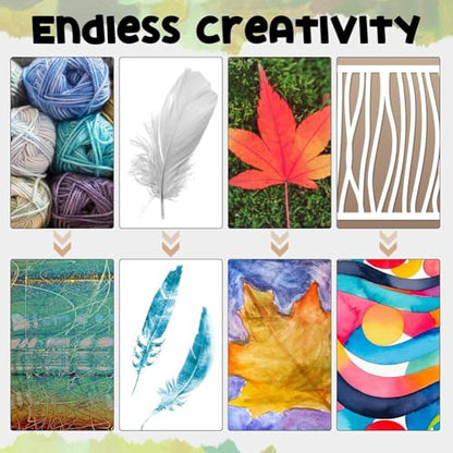 Gel Printing Plates(2-Pack), 5" X 7" Reusable Printmaking Supplies for Art for Making, Scrapbooking