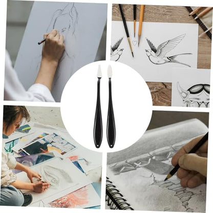 VILLFUL 4Pcs Blending Stumps Set for Artists Kneaded Eraser Sketch Drawing Tool High Detail Art Blender for Charcoal Graphite for Drawing on Smooth Paper