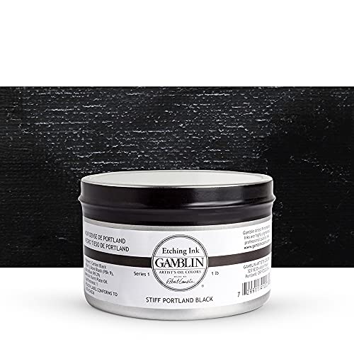Gamblin Etching Ink - Portland Stiff Black 1LB