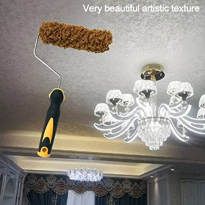 Texture Paint Rollers, Texture Pattern Paint Roller Brush | Decorate for Wall Painting Tool | Texture Sponge Paint Roller | Decor Art Painting Roller for Home Wall