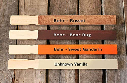 Paint Stir Sticks-Rewiss Bulk 100 PCS 10in Length Bamboo Craft Sticks Natural Color Paint Stir Sticks - size: 10 Inch(100pcs)