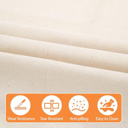 Cotton Canvas Fabric | Natural Cotton Duck Canvas Fabric for Painting, Sewing, Bags Making, Arts & Crafts (10oz, 2 Yard) - color: 10oz, size: 2 Yard