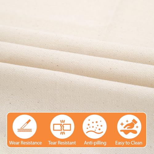 61" X 36"(1 Yard) Cotton Canvas Fabric, Natural Cotton Duck Canvas Fabric for Painting, Sewing, Bags Making, Arts & Crafts (10oz) - color: 10oz, size: 1 Yard