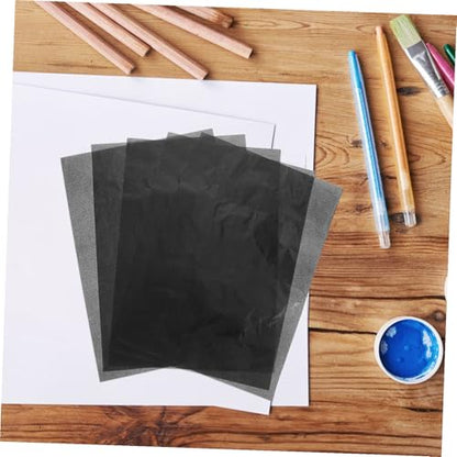 OHPHCALL 50Sheets Carbon Transfer Paper Single-Sided Black Graphite Tracing Sheet for Clear Precise Drawing Writing Fashion Design Art Projects High Contrast Copying Paper