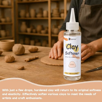 120ml Polymer Clay Softener, Restores Dry & Cracked Clay, Enhances Flexibility and Adhesion, for Professional Clay Artists and Hobbyists