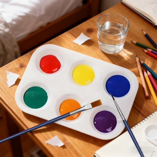 300 Pcs Mini Acrylic Paint Strips Set, 20 Pack 3ml 12 Colors Paint Bulk with 40pcs Brushes and 20 pcs Palettes, Adult Paint Set Waterproof Acrylic Paint Kit for Art Supplies