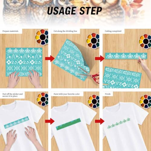 2 Sheet Owl Silk Screen Stencil, Animal Theme Self-Adhesive Reusable Silk Screen Printing Stencils Templates for Painting on Wood, T-Shirts, Bags, Home Decor & Festival Crafts - style: Owl