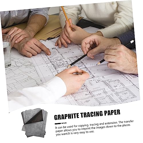Lurrose Graphite Transfer Tracing Paper A4 100 Sheets of Carbon Copy Paper for Art and Crafts for Sketching and DIY Projects