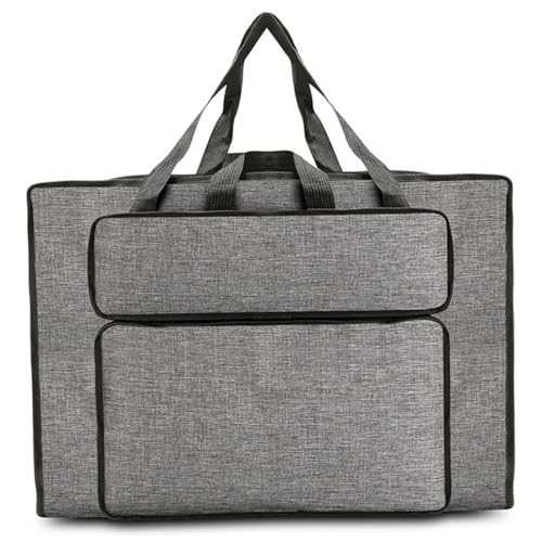 Art Portfolio Bag, 14x20inch Large Capacity Art Portfolio Case with Handles, Waterproof Portfolio Bag Organizer, Artist Carrying Bag for Artwork Sketch Drawing Canvas Photography Poster