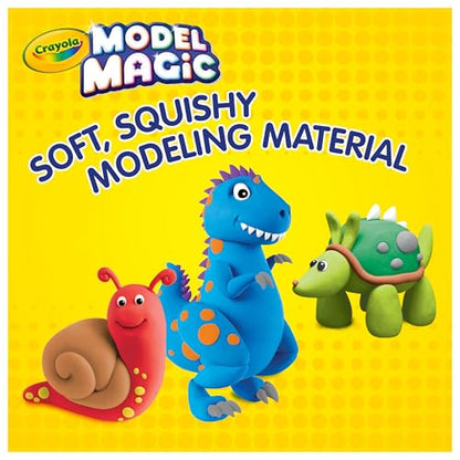 Crayola Model Magic White, 4‑Pack (8 oz Each), Teacher Must Haves & Classroom Essentials, Air‑Dry Modeling Material for Kids, Sculpting Craft Clay Alternative, Ages 3+ - color: White