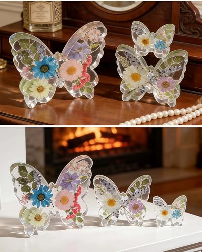 Epoxy Resin Molds for Spring Butterfly Soft Silicone Molds Set of 3 Sizes Easter Silicone Molds for Resin, Gypsum and Candle